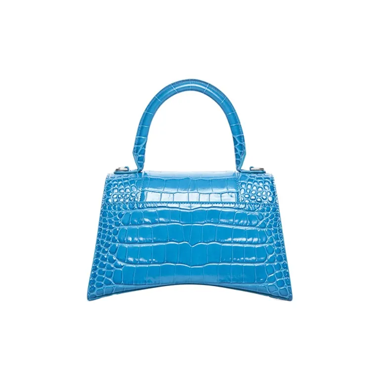 Balenciaga Hourglass Calfskin Hourglass Bag Shoulder Bag Crossbody Bag Small Size Women's Blue-2