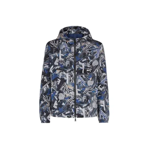 FENDI Jackets Men Blue