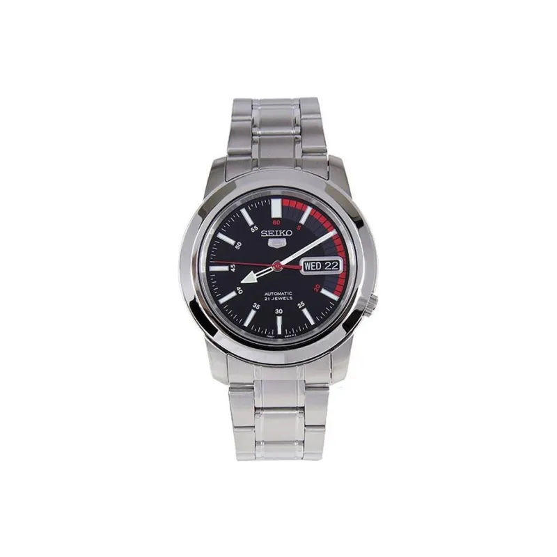 SEIKO Men'S Collection Automatic Mechanical Movement Stainless Steel Strap Watch Men's Watches Black Dial-0