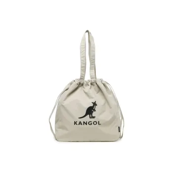 KANGOL Fabric Bucket Bags Shoulder Bags Unisex Ecru