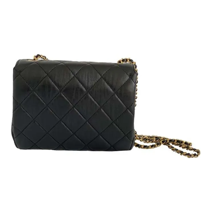 CHANEL 22c Early Spring Cow Leather Square Bag, Crossbody Bag, Shoulder Bag Women's Black-2