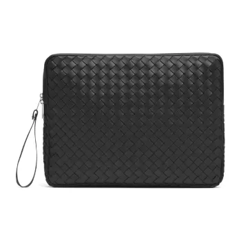 Bottega Veneta Cow Leather Storage Boxes Men's Black