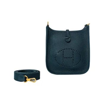 HERMES Evelyne Cow Leather Crossbody Bag, Shoulder Bag 16 Women's