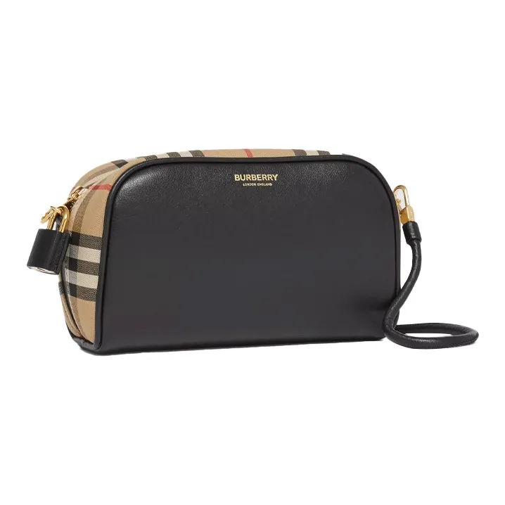 Burberry Cube Leather Bowling Bag, Cubic Bag, Crossbody Bag, Shoulder Bag Women's-2