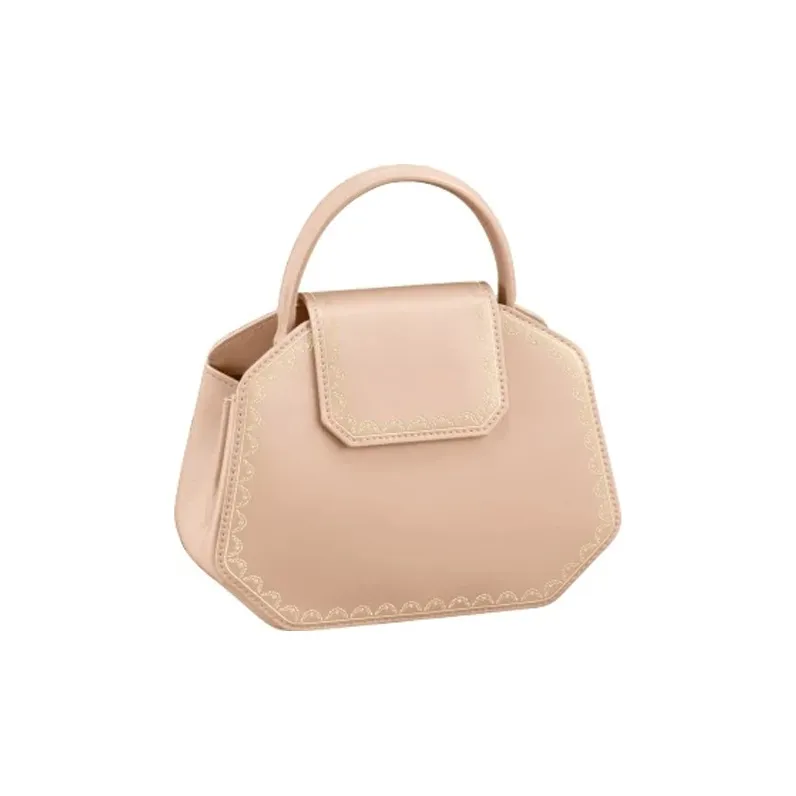 CARTIER GUIRLANDE Calfskin Shoulder Bag Crossbody Bag Handbag Mini Women's Pink/Multicolor-1