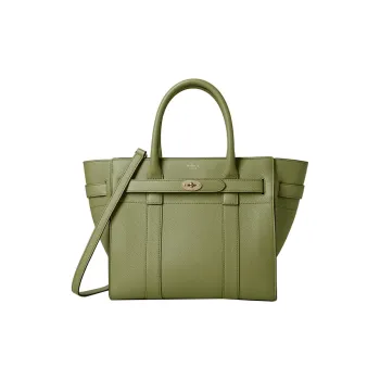 Mulberry Bayswater Leather Crossbody Bag Women's Green