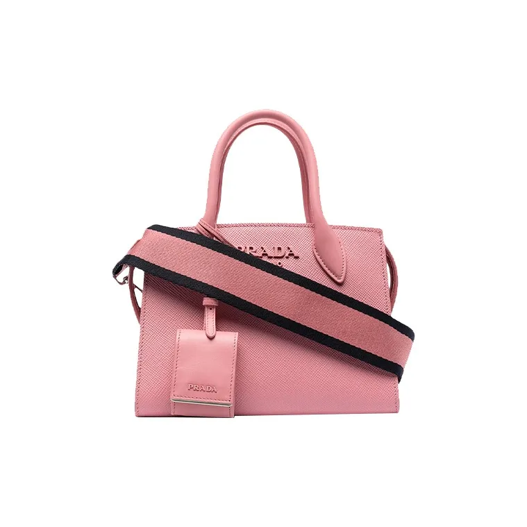 PRADA Calfskin Handbag Women's Pink-1