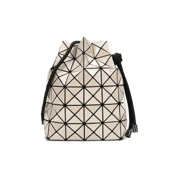 ISSEY MIYAKE Wring PVC Bucket Bag, Handbag, Shoulder Bag Women's Beige