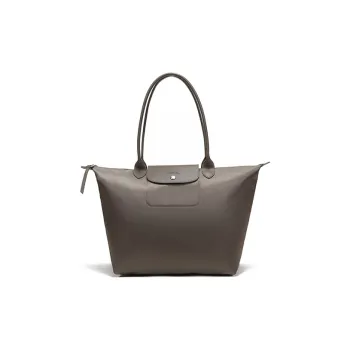 LONGCHAMP Le Pliage Nylon Dumpling Bag Tote Tote Bag Shopping Bag Shoulder Bag Large Size Women's Gray