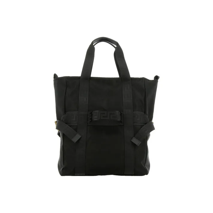VERSACE Nylon Handbag Regular Men's Black-0