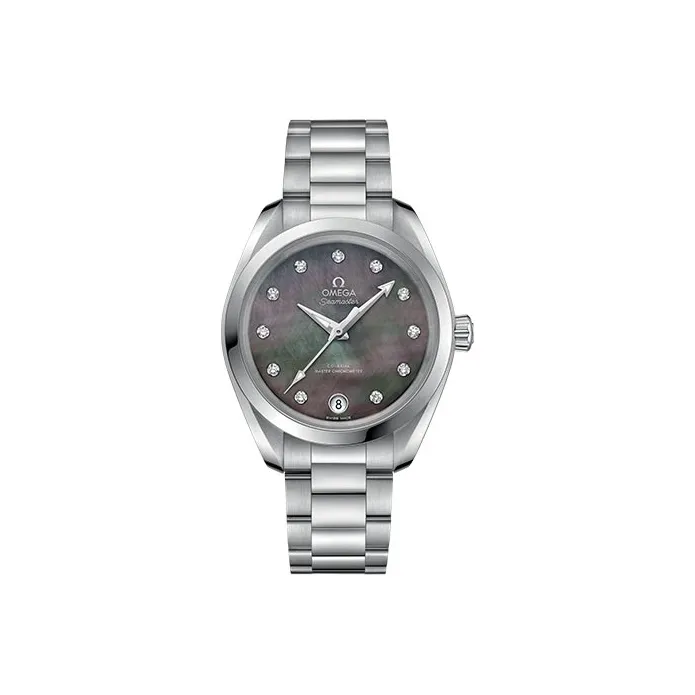 OMEGA AQUA TERRA 150 Meters Automatic Mechanical Movement Women's Watch Watch 34mm Black Dial-0