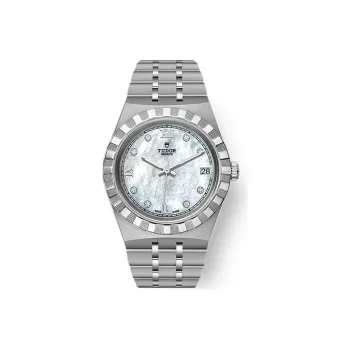 TUDOR Royal Collection Automatic Mechanical Movement Women's Watch Watch 34mm White Dial Steel Watch Case Steel Strap