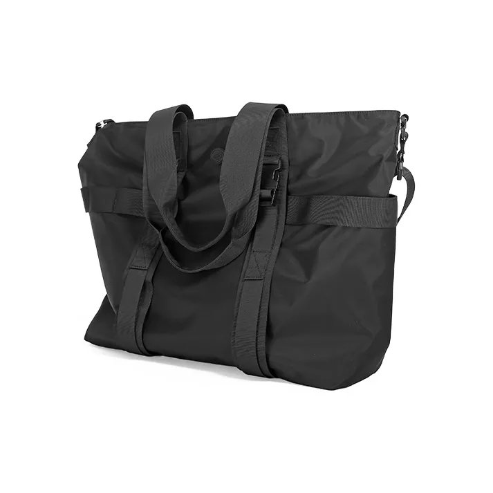 MYEDITION 22L Tote Laptop Bag Commute Shoulder Bag Outdoor Bag Nylon Fabric Black Unisex-5