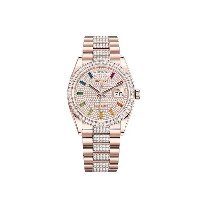 ROLEX Women's Week type Calendar Watch-0