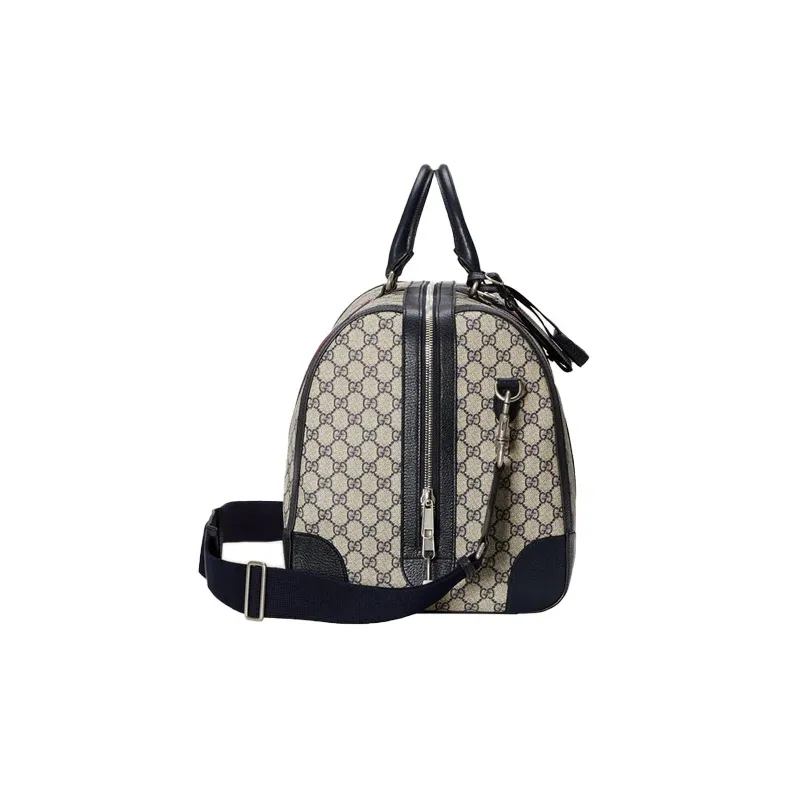 GUCCI Ophidia Canvas Patchwork Leather Travel Bags Shoulder Bag Crossbody Bag Handbag Men's Blue-2