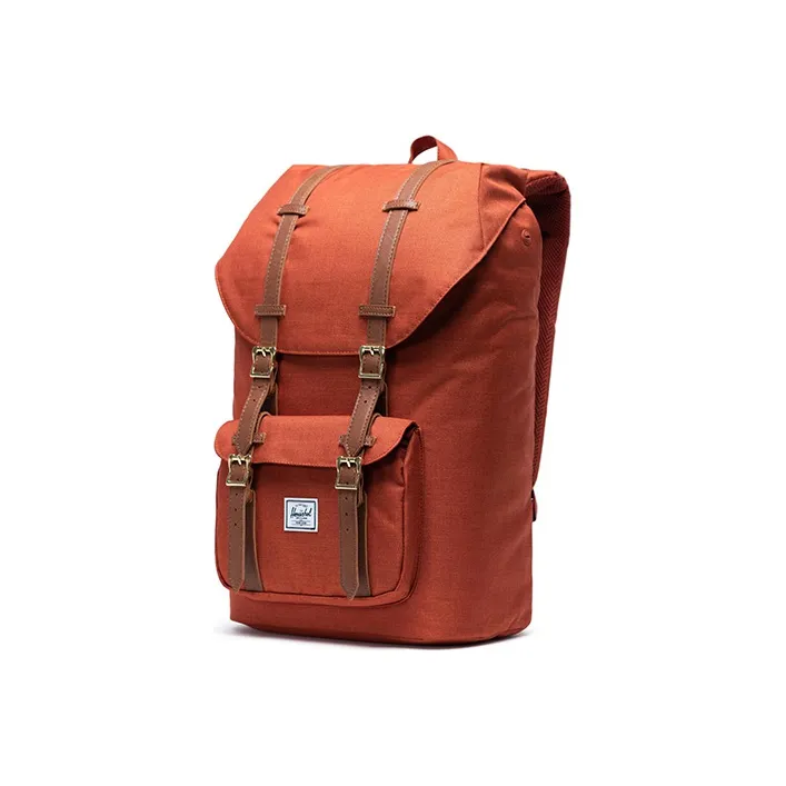 Herschel Polyester Laptop Backpack Large Size Unisex Little America Red-1