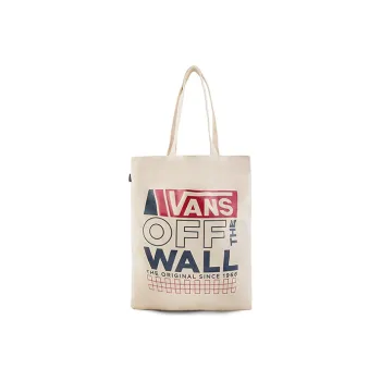 Vans Canvas Canvas Bag Tote Bag Shopping Bag Handbag Shoulder Bag Unisex White