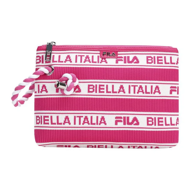 FILA Fabric Shopping Bag Clutch Regular Women's Fluorescent Vivid Red-0