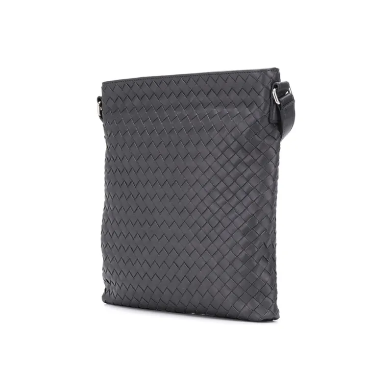 Bottega Veneta Cow Leather Crossbody Bag Men's Dark Brown-1