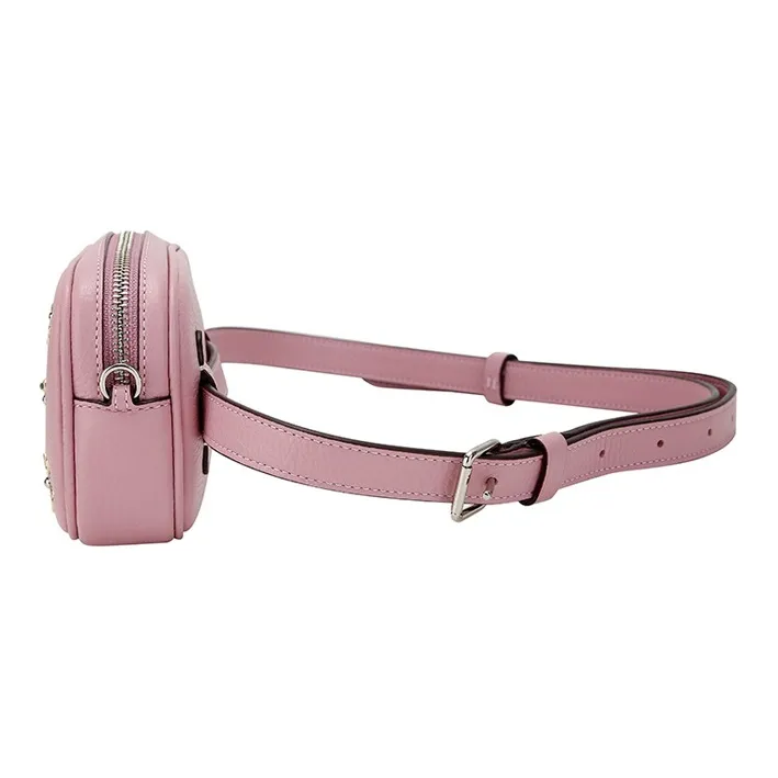 COACH Leather Box Bag, Shoulder Bag, Crossbody Bag Trumpets Women's Rose Pink Red-2