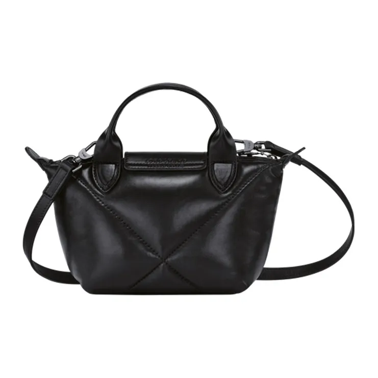 LONGCHAMP Le Pliage Cuir Leather Crossbody Bags Handbags Extra Small Women's Black-2