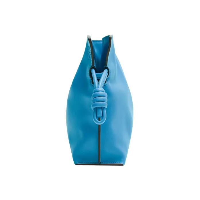 LOEWE Flamenco Nappa Cow Leather Handheld Shoulder Bag Crossbody Bag Mini Women's Cliff Lake Blue-1
