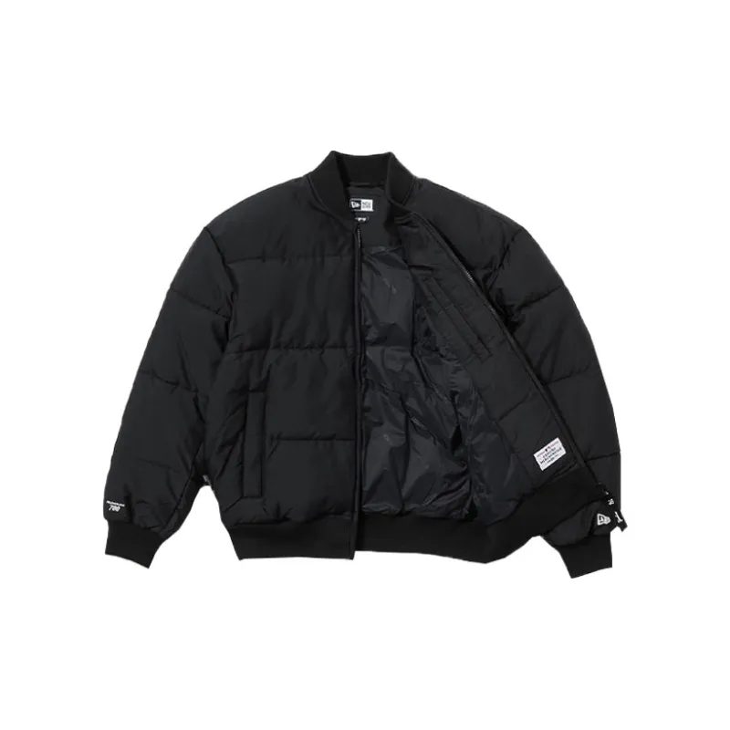 New Era Puffer Jacket Unisex Black-2