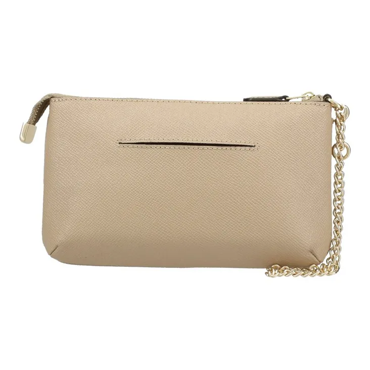 COACH Wristlet PVC Clutch Large Size Women's Brown-3