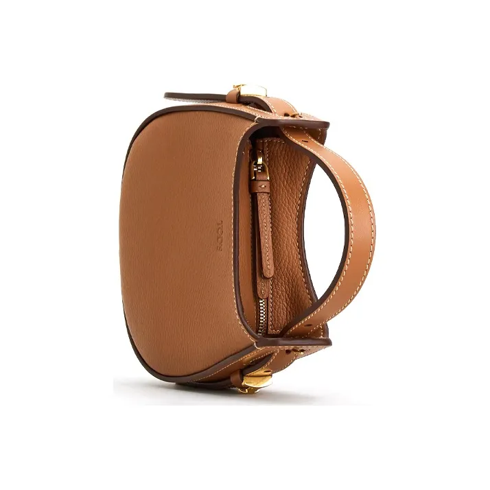 TOD'S Leather Handbag Crossbody Bag Shoulder Bag Women's Brown-2