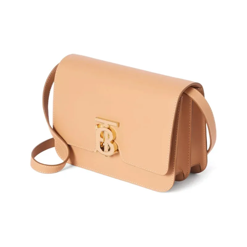 Burberry Cow Leather Lock Bag, Shoulder Bag, Crossbody Bag Trumpets Women's Warm Sand-1