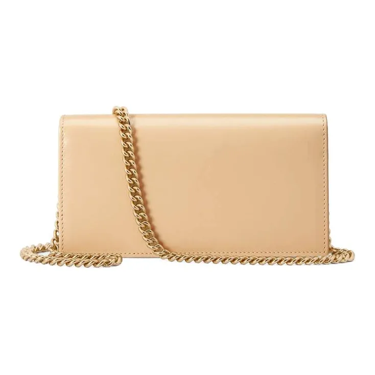 GUCCI Horsebit 1955 Leather WOC Small Crossbody Bag Shoulder Bag Crossbody Bag Small Size Women's Beige-1