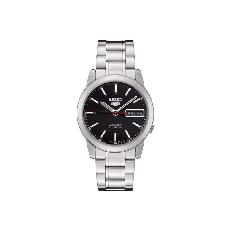 SEIKO Seiko5 Collection Automatic Mechanical Movement Stainless Steel Strap Watch Men's Watches Black Dial SNKE53K1-0