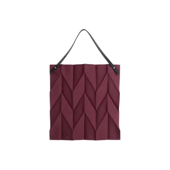 ISSEY MIYAKE Iittala Collaboration Polyester Tote Bag Shopping Bag Shoulder Bag Handbag Women's Deep Red