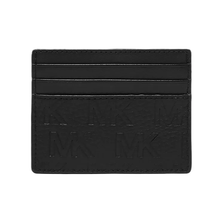 MICHAEL KORS Leather Money Clip Ticket Clip Wallet Card Holder Card Clip Medium Size Men's Black-1