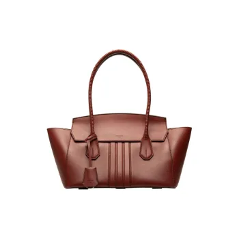BALLY Leather Controller Bag Handbag Shoulder Bag Regular Women's Red