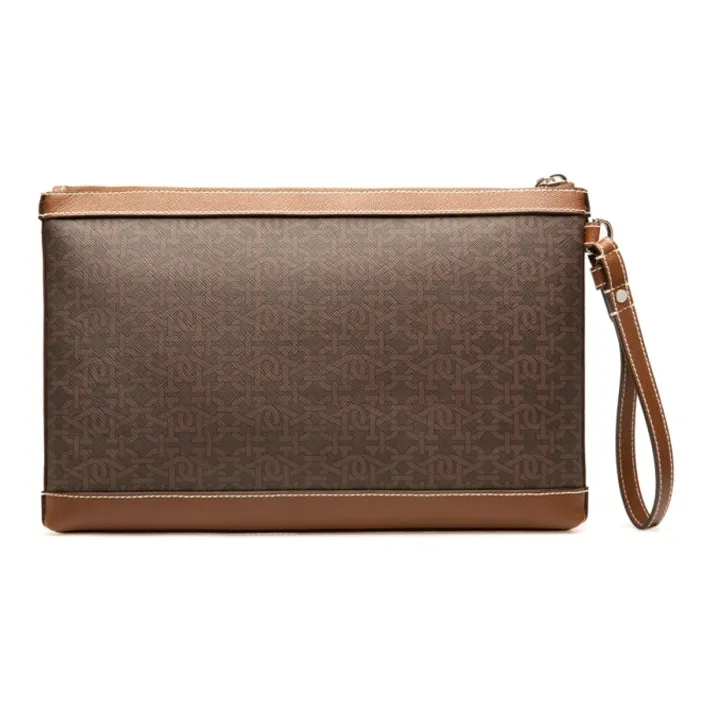 BALLY HARVEY Fabric Clutch Medium Size Men's Brown-3