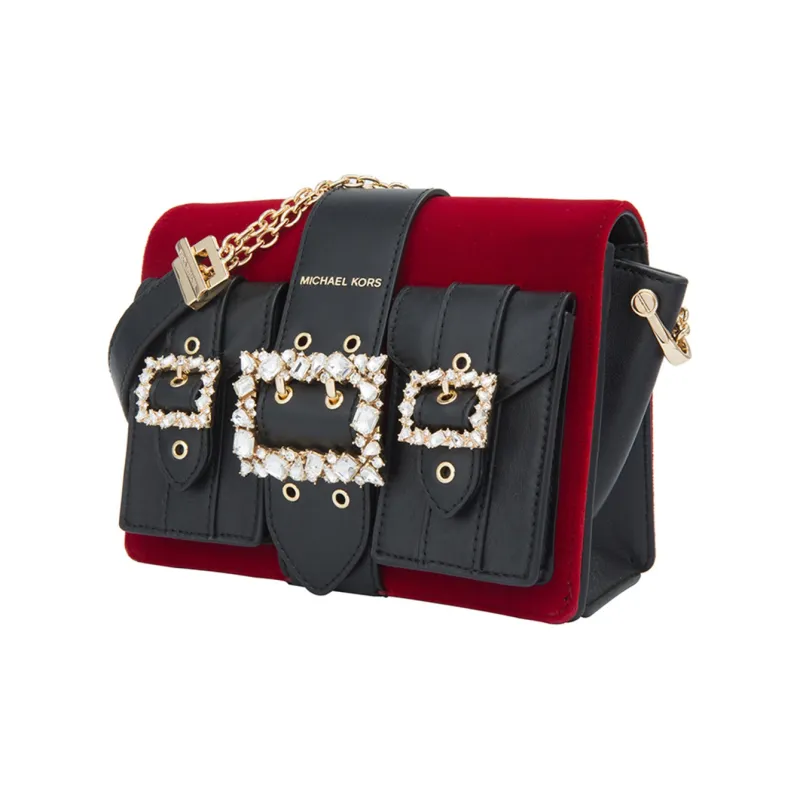 MICHAEL KORS Hayden Leather Crossbody Bags Shoulder Bags Women's Dark Red-1