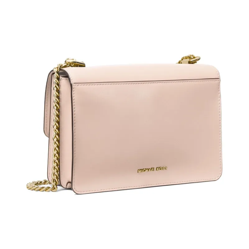 MICHAEL KORS Jade Cow Leather Crossbody Bags Shoulder Bags Women's Pink-2