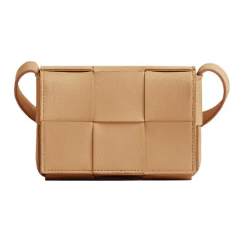 Bottega Veneta Sheepskin Tofu Bag, Shoulder Bag, Crossbody Bag Mini Women's Almond Brown
