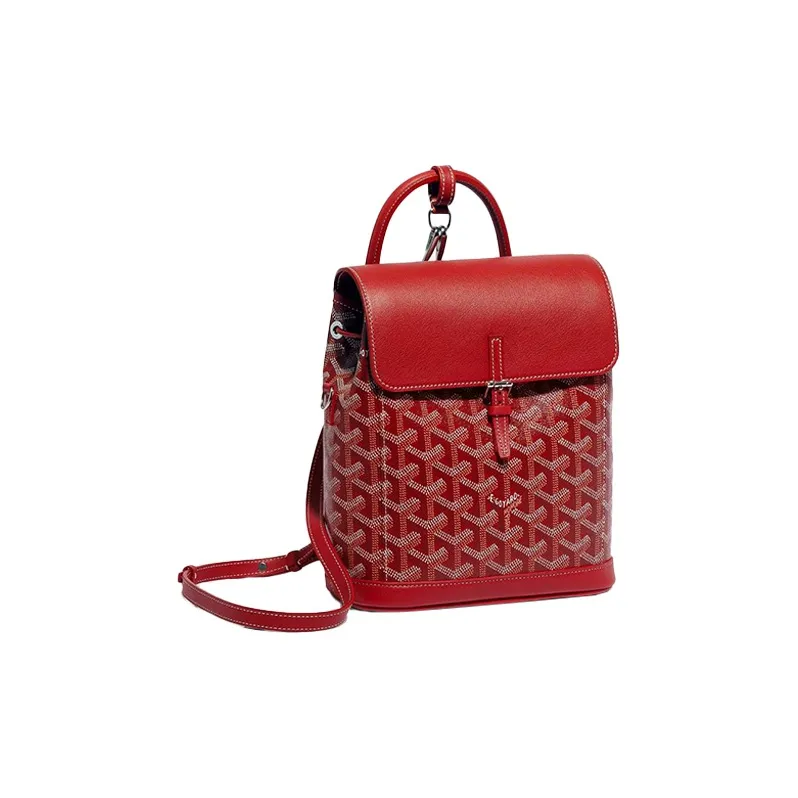 GOYARD Alpin Cow Leather Backpack Mini Women's Red-1