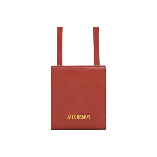 Jacquemus Leather Square Wallet Men's Deep Red