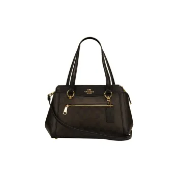 COACH Kailey Leather Crossbody Bag, Shoulder Bag, Handbag Medium Size Women's Dark Brown & Black