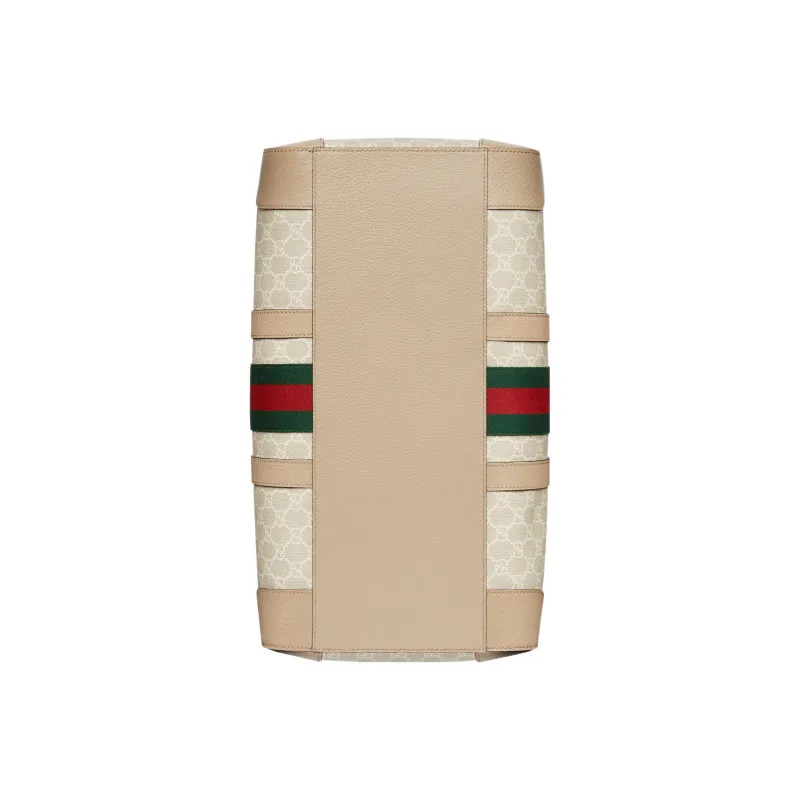 GUCCI Ophidia Canvas With Leather Travel Bags Shoulder Bag Crossbody Bag Handbag Women's White & Pink-4