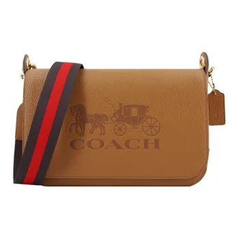 COACH Jes Cow Leather Messenger Bag Crossbody Bag Shoulder Bag Women's Brown