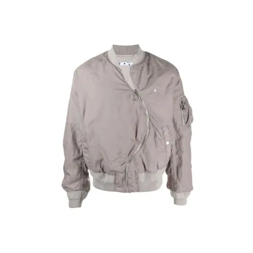 OFF-WHITE Arrow Twist Bomber Jacket 'Grey'