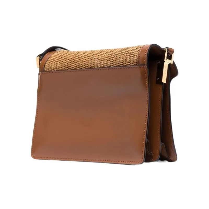 MARNI Calfskin Messenger Bag Shoulder Bag Crossbody Bag Regular Women's Brown-1