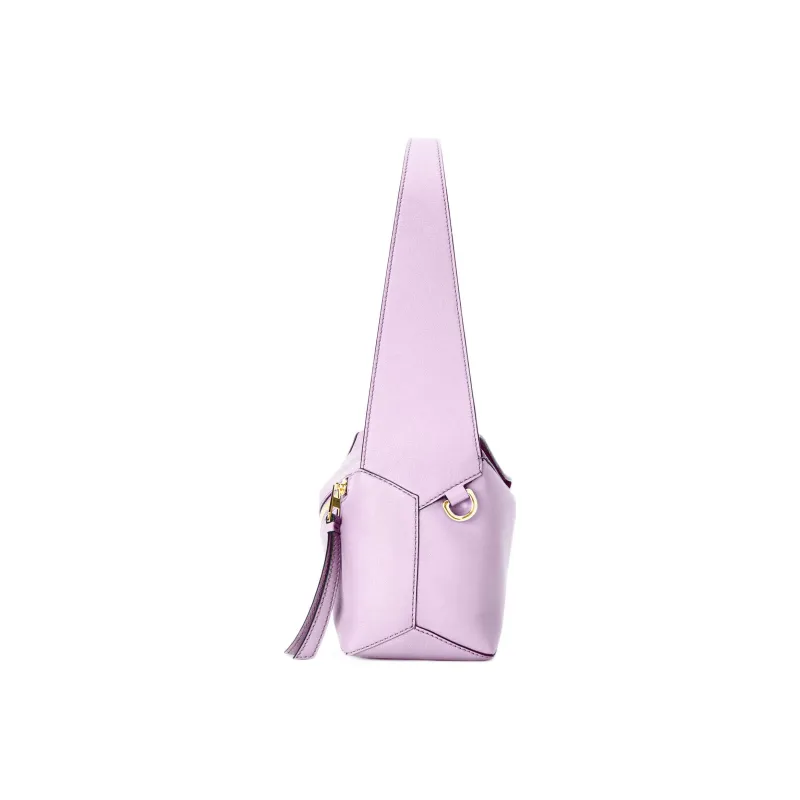 LOEWE Puzzle Hobo Bag In Nappa Calfskin Bloom Orchid-2