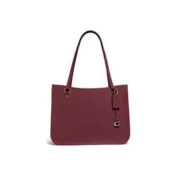 COACH Tyler Leather Crossbody Bag One Shoulder Handbag Large Size Women's Wine Red