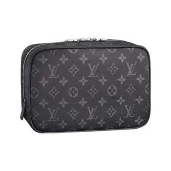 LOUIS VUITTON Toiletry Pouch Monogram Eclipse Gm Black/Grey