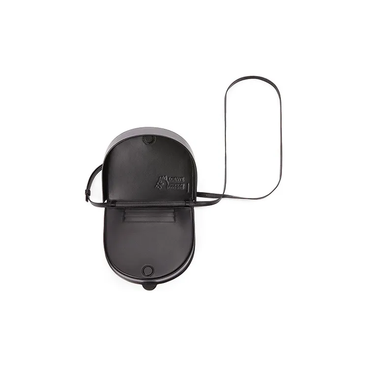 LOEWE Heel Calfskin Shoulder Bag Crossbody Bag Mini Women's Black-3